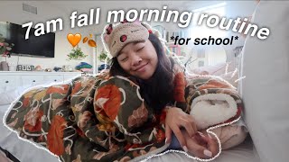 7am FALL morning routine  senior in high school [upl. by Ahsad551]