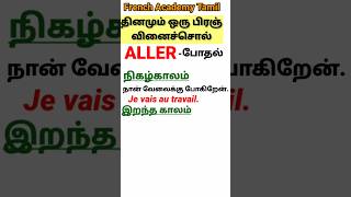 பிரஞ்Important French Sentences with ALLERShortsfrenchacademytamilallerfrenchintamiltamil [upl. by Rawlinson818]