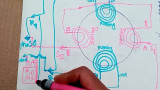 Single phase motor 2hp 24 slot 220v 2800 rpm Diagram [upl. by Karlyn]