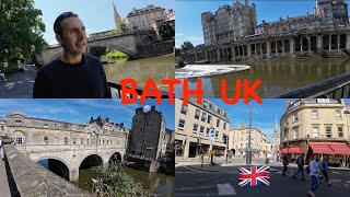 An American in Bath England UK a Scenic Stroll [upl. by Boar271]