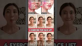 Simple Face Lifting Exercises For Jowls amp Laugh Linesyoga fitness faceyoga [upl. by Acilgna]