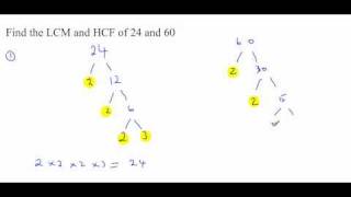 Highest Common Factor HCF Lowest Common Multiple LCM [upl. by Adanar]