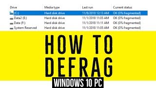 How and When to Defragment Your Hard Drive in Windows 10  Windows Tutorial [upl. by Ahsiam720]