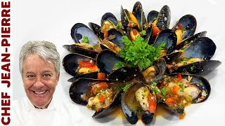 Easy Steamed Mussels  The Best Ever  Chef JeanPierre [upl. by Minnie117]