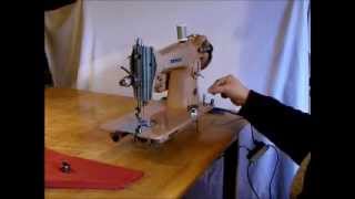 Nelco Straight Stitch Sewing Machine Demonstration Video [upl. by Seuqramed]