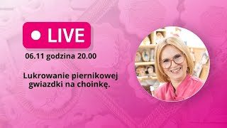 Lukrowanie piernikowej gwiazdki na choinkę [upl. by Namrehs]