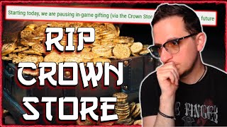 ESO Crown Store Gifting has been Disabled FOREVER [upl. by Inman]