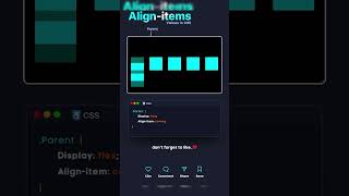 📏✨ Master alignitems in CSS for Perfectly Aligned Layouts 🖥️💻shorts shortvideo flexdesignweb [upl. by Enoved]