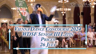 Vienna Dance Concourse 2024  Senior III Latin WDSF  Results  26 July 2024 [upl. by Fonville77]