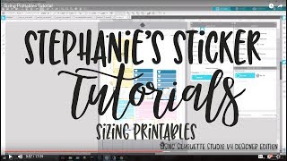 Sizing Printables Tutorial [upl. by Aleemaj]