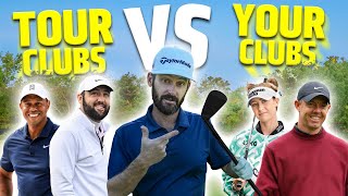 Tour Golf Clubs VS Your Golf Clubs  LIE ANGLE HACK [upl. by Akel833]