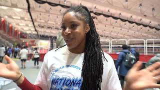 Amber Anning Reflects On Arkansas 400m Sweep At NCAA Indoor Track amp Field Championships 2024 [upl. by Dleifrag]