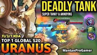 URANUS BEST BUILD 2022  TOP 1 GLOBAL URANUS GAMEPLAY  MOBILE LEGENDS✓ [upl. by Agnese]