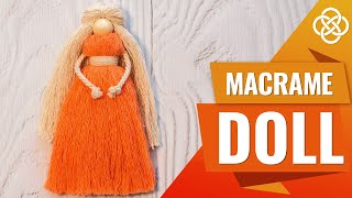 Easy Macrame Doll  Macrame DIY  Macrame Doll Tutorial [upl. by Einnim]