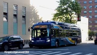 MTA New York City Bus 2024 New Flyer XE40 Xcelsior CHARGE 4986 on the M100 Bus to Inwood [upl. by Liponis]