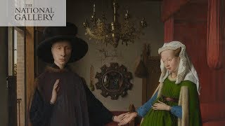 Van Eycks Arnolfini Portrait  National Gallery [upl. by Teevens668]