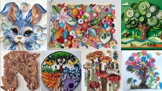 Imaginative Quilling homeart workPaper Wall artHandmadeQuilling art amp crafts for wall decorDiy [upl. by Mahon808]