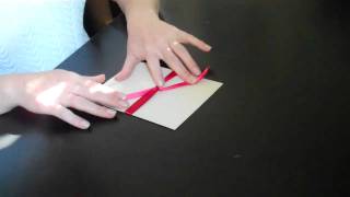 How to Tie and Bow and a Knot for Your Wedding Invitations [upl. by Solley607]