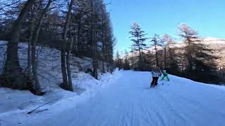 Serre chevalier piste verte Route Aravet [upl. by Liz]