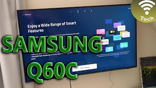 Samsung TV QLED Q60C  Unboxing  Setting up [upl. by Gnurt461]