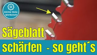 Bernardo SBS 700 Sägeblatt Schärfgerät⎜Kreissägeblatt selber schärfen⎜kleine holzwerkstatt [upl. by Atinus]