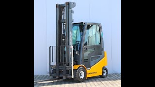 Jungheinrich EFG 425k 2012 electric forklift truck triplex mast sideshift 954 battery [upl. by Ilram]