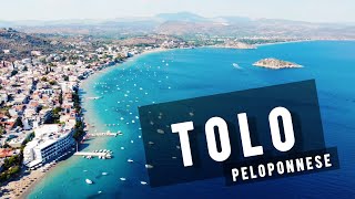 Tolo by drone Peloponnese  GREECE 🇬🇷 [upl. by Cinom]