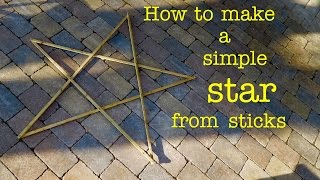 How to Make ● a stick STAR from Scrap Wood [upl. by Millburn]