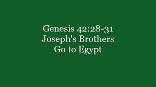 367 Genesis 422831 Josephs Brothers Go to Egypt [upl. by Ssirk701]