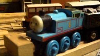 Wooden Railway Remakes Thomas The Quarry Engine Clip [upl. by Gilburt]