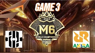 M6 WILD CARD DAY 3 INSILIO VS RRQ AKIRA GAME 3 [upl. by Coletta]