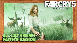 Far Cry 5 All Cult Shrines Locations Faiths Region False Idols Side Quest [upl. by Glyn874]