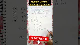 ❌ Stability Order of Resonance Structure  JEE Main 24 PYQ 🔥🔥🔥shorts neet jeemains iitjee [upl. by Otrebireh]