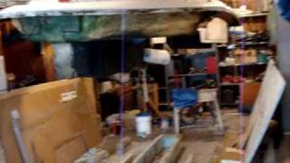 1977 fiberglass boat repair pt 6 [upl. by Ynehteb]