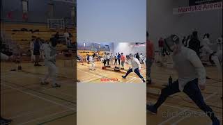 Fencing score slowmo fencing olympicfencing [upl. by Hildegaard]