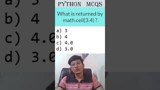 Python Programming MCQ Solved Quickly  Python Shorts infytqmcq infytq pythonprogramming python [upl. by Nelehyram]