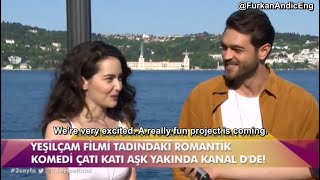 English Sub Interview with Çatı Katı Aşk Cast  Furkan Andıçs Upcoming Series [upl. by Osrick112]