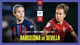 Barcelona vs Sevilla  Liga F 202223 Matchday 14 Full Match [upl. by Freytag]