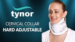 How to wear Tynor Cervical collar Hard Adjustable for perfect fit amp rigid immobilization of the neck [upl. by Karney]