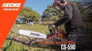 ECHOChainsawsCS590 Timber WolfChris Shivers Video [upl. by Perri]