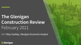 Glenigan Construction Review February 2021 [upl. by Milde]