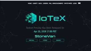 IoteX ICO Review [upl. by Airotkiv]