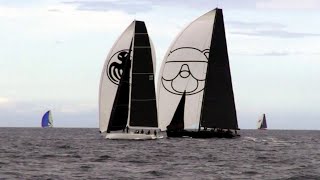 les voiles de St TROPEZ sur un trimaran n°1 [upl. by Ollie]