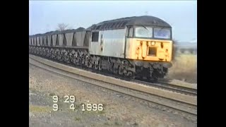 Trains around Knottingley April 1996 [upl. by Terrel796]