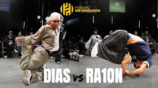 Bboy Dias PREDATORZ vs Bboy Ra1on TEAM JAPAN  Hip Opsession 2024 [upl. by Junji870]