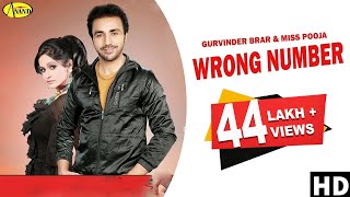 Wrong Number  Official Video   Gurvinder Brar  Miss Pooja  New Punjabi Songs 2020 AnandMusic [upl. by Tlevesor]