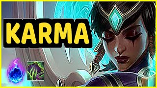 KARMA VS NAMI SUPPORT GAMEPLAY DIAMOND IV [upl. by Keyek]