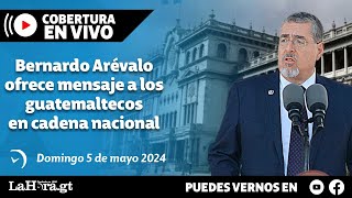 Retransmisión Bernardo Arévalo ofrece mensaje a los guatemaltecos en cadena nacional [upl. by Ognimod229]