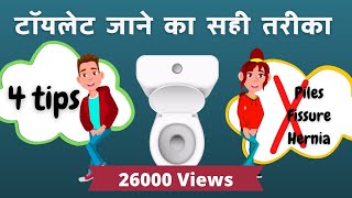 Correct Toilet Habits for PilesFissureConstipationHernia Patients  Dr Vishal Tomar [upl. by Ydnor]