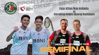 Livescore Semifinal Badminton Denmark Open 2024 Fajar AlfianRian Ardianto vs KimAnders Resmussen [upl. by Giavani413]